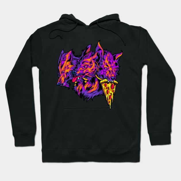 Alternate Color Edition Cerberus Good Boy Pizza Doggo Hoodie by Austin Plug & Tunnel Co. 